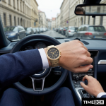 Часовник за мъже Armani Exchange AX1721 Banks Chronograph. Верижка метална в златист цвят. Кварцов механизъм. Водозащита 5 АТМ (душ).