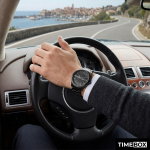 Часовник за мъже Armani Exchange Hampton AX7101. Верижка метална в черен цвят. Кварцов механизъм. Водозащита 5 АТМ (душ).