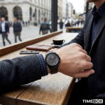 Часовник за мъже Armani Exchange Banks AX7140. Верижка метална в черен цвят. Кварцов механизъм. Водозащита 5 АТМ (душ).