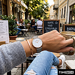 Cluse CL18414 La Boheme Часовник за жени Cluse CL18414 La Boheme. Верижка естествена кожа в сив цвят. Кварцов механизъм. Водозащита 3 АТМ (водни пръски).