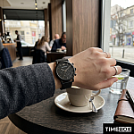 Часовник за мъже Emporio Armani AR1968 Luigi Classic Chronograph. Верижка метална в черен цвят. Кварцов механизъм. Водозащита 5 АТМ (душ).