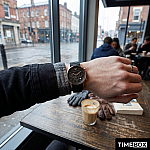 Часовник за мъже Emporio Armani AR5905 Sportivo Chronograph. Верижка силиконова в черен цвят. Кварцов механизъм. Водозащита 5 АТМ (душ).