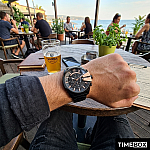 Часовник за мъже Diesel DZ4309 Mega Chief  Chronograph. Верижка метална в черен цвят. Кварцов механизъм. Водозащита 10 АТМ (плуване).