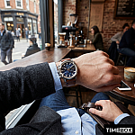 Часовник за мъже Diesel DZ4518 Griffed Chronograph. Верижка естествена кожа в кафяв цвят. Кварцов механизъм. Водозащита 5 АТМ (душ).