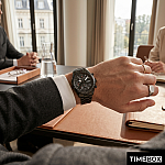 Часовник за мъже Hugo Boss 1513854 Pilot Edition Chronograph. Верижка метална в черен цвят. Кварцов механизъм. Водозащита 5 АТМ (душ).