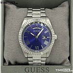 Часовник за мъже Guess GW0265G7 Connoisseur. Верижка метална в сребрист цвят. Кварцов механизъм. Водозащита 5 АТМ (душ).