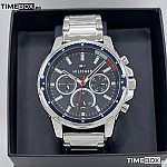 Часовник за мъже Tommy Hilfiger Mason 1791788. Верижка метална в сребрист цвят. Кварцов механизъм. Водозащита 3 АТМ (водни пръски).