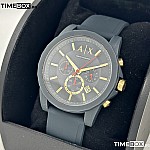 Часовник за мъже Armani Exchange Outer Banks AX1335. Верижка силиконова в син цвят. Кварцов механизъм. Водозащита 3 АТМ (водни пръски).