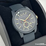 Часовник за мъже Armani Exchange Outer Banks AX1335. Верижка силиконова в син цвят. Кварцов механизъм. Водозащита 3 АТМ (водни пръски).