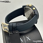 Часовник за мъже Armani Exchange Outer Banks AX1335. Верижка силиконова в син цвят. Кварцов механизъм. Водозащита 3 АТМ (водни пръски).