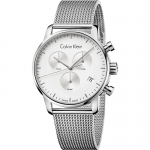 Ръчен часовник Calvin Klein City K2G27126 Часовник за мъже Calvin Klein City K2G27126. Верижка метална в сребрист цвят. Кварцов механизъм. Водозащита 5 АТМ (душ).