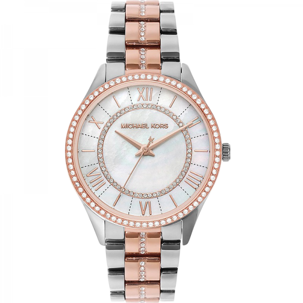 Часовник за жени Michael Kors Lauryn MK3979. Верижка метална в златист цвят. Кварцов механизъм. Водозащита 5 АТМ (душ).