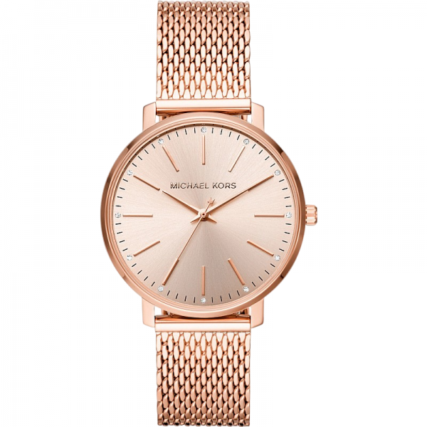 Часовник за жени Michael Kors Pyper MK4340. Верижка метална в златист цвят. Кварцов механизъм. Водозащита 5 АТМ (душ).
