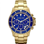 Michael Kors Everest MK8267 Часовник за мъже Michael Kors Everest MK8267. Верижка метална в златист цвят. Кварцов механизъм. Водозащита 10 АТМ (плуване).