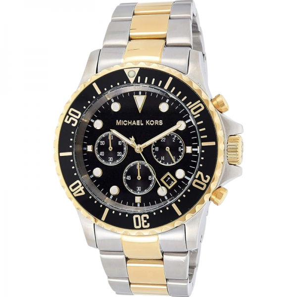 Michael Kors Everest MK8311 Часовник за мъже Michael Kors Everest MK8311. Верижка метална в златист цвят. Кварцов механизъм. Водозащита 10 АТМ (плуване).