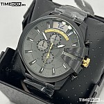 Часовник за мъже Diesel DZ4479 Mega Chief Chronograph. Верижка метална в черен цвят. Кварцов механизъм. Водозащита 10 АТМ (плуване).