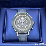 Часовник за жени Swarovski Octea Lux 5580600. Верижка естествена кожа в син цвят. Кварцов механизъм. Водозащита 5 АТМ (душ).