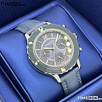 Часовник за жени Swarovski Octea Lux 5580600. Верижка естествена кожа в син цвят. Кварцов механизъм. Водозащита 5 АТМ (душ).