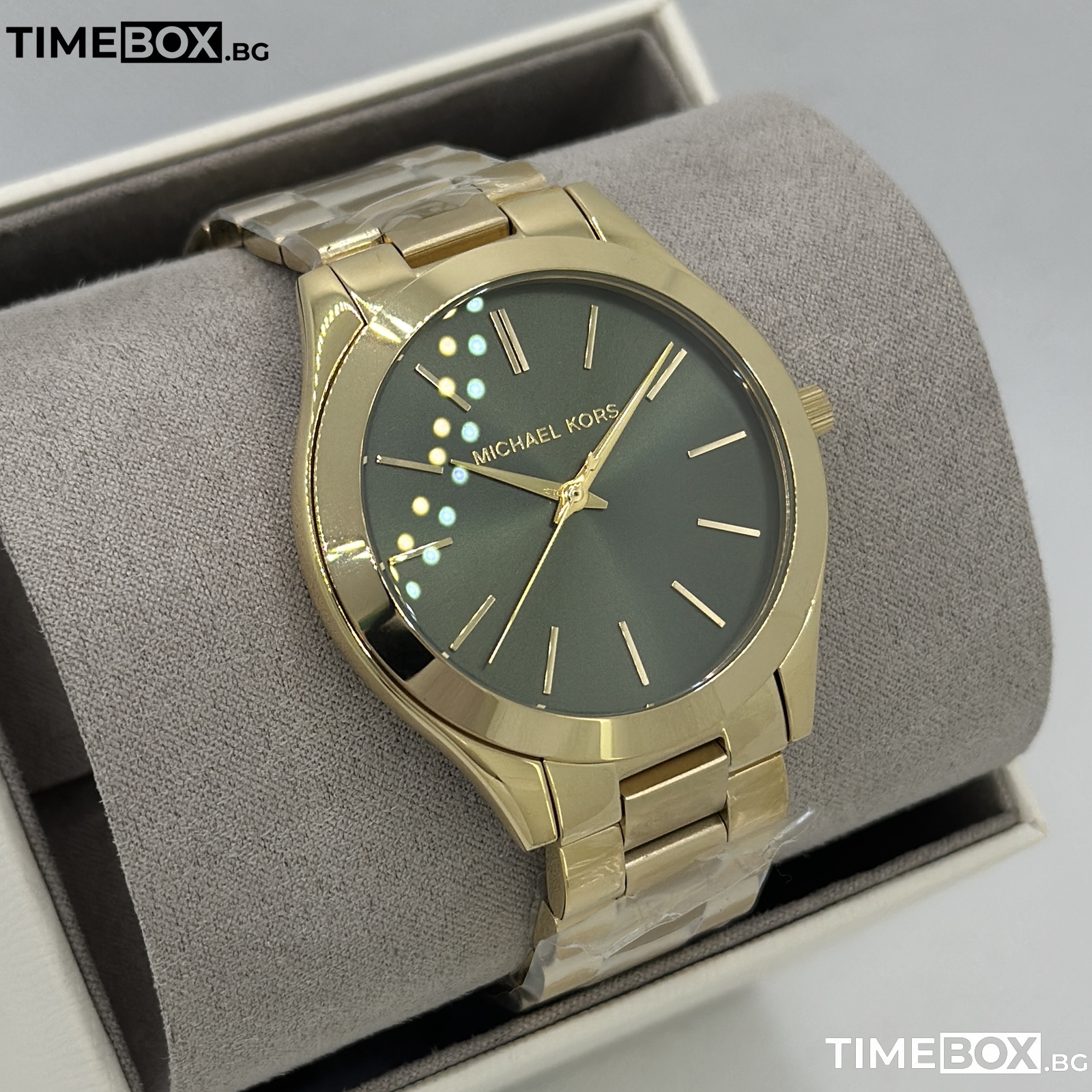 Michael Kors MK3435 Slim Runway | Златист часовник за жени