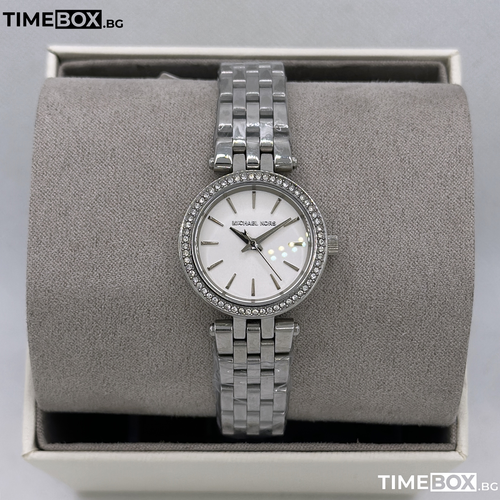 Michael Kors MK3294 Mini Darci Glitz | Сребрист часовник за жени ...