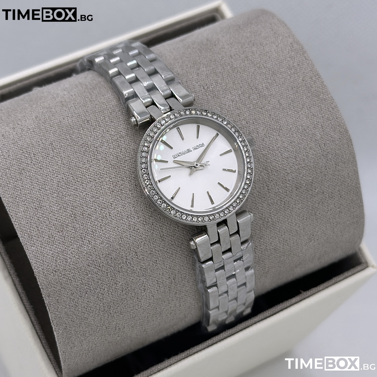 Michael Kors MK3294 Mini Darci Glitz | Сребрист часовник за жени ...