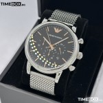 Часовник за мъже Emporio Armani AR11429 Luigi. Верижка метална в сребрист цвят. Кварцов механизъм. Водозащита 5 АТМ (душ).