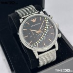 Часовник за мъже Emporio Armani AR11429 Luigi. Верижка метална в сребрист цвят. Кварцов механизъм. Водозащита 5 АТМ (душ).