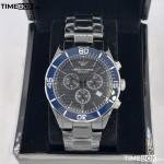 Часовник за мъже Emporio Armani AR1429 Ceramica Leo Chronograph. Верижка керамика в черен цвят. Кварцов механизъм. Водозащита 5 АТМ (душ).