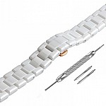 Часовник за {/lowcase} верижка armani ar1417 - 18мм за дамски часовник. верижка {lowcase} в бял цвят.  механизъм. Водозащита .