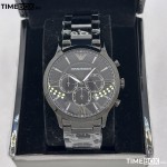 Часовник за мъже Emporio Armani AR11349 Giovanni Black. Верижка метална в черен цвят. Кварцов механизъм. Водозащита 5 АТМ (душ).