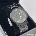 Часовник за мъже Emporio Armani AR11349 Giovanni Black. Верижка метална в черен цвят. Кварцов механизъм. Водозащита 5 АТМ (душ).