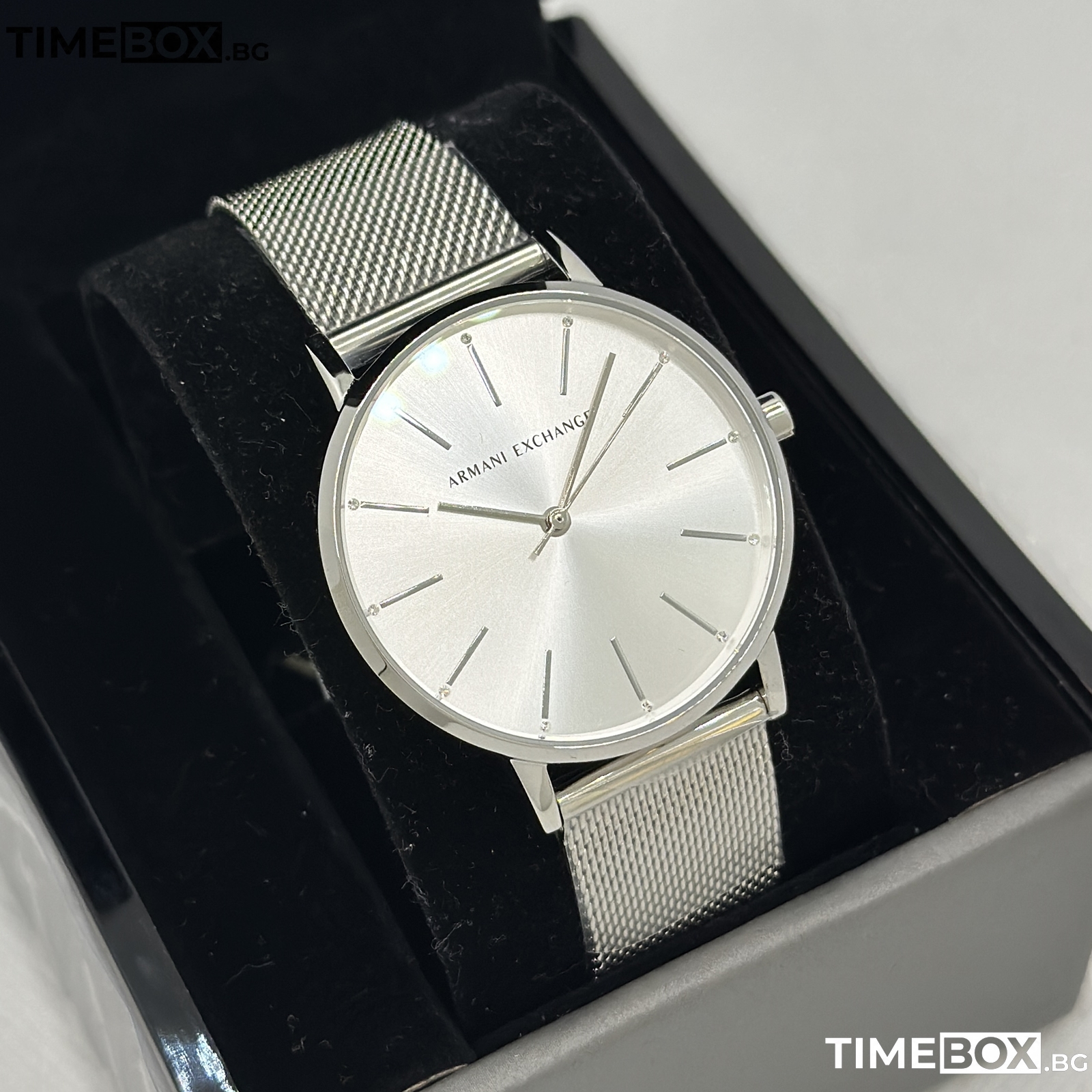 Armani Exchange Lola AX5535 | Сребрист часовник за жени