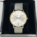 Часовник за жени Armani Exchange Lola AX5537. Верижка метална в сребрист цвят. Кварцов механизъм. Водозащита 5 АТМ (душ).
