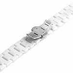 Часовник за {/lowcase} верижка armani ar1404 - 18мм за дамски часовник. верижка {lowcase} в бял цвят.  механизъм. Водозащита .