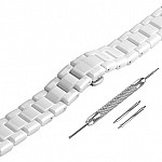 Часовник за {/lowcase} верижка armani ar1404 - 18мм за дамски часовник. верижка {lowcase} в бял цвят.  механизъм. Водозащита .