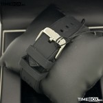 Часовник за мъже Hugo Boss 1513953 Volane Chronograph. Верижка силиконова в черен цвят. Кварцов механизъм. Водозащита 5 АТМ (душ).