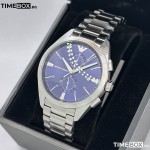 Часовник за мъже Emporio Armani AR11541 Claudio Chronograph. Верижка метална в сребрист цвят. Кварцов механизъм. Водозащита 5 АТМ (душ).