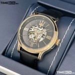 Часовник за мъже Maserati Epoca Skeleton R8821118001. Верижка естествена кожа в черен цвят. Автоматичен механизъм. Водозащита 10 АТМ (плуване).
