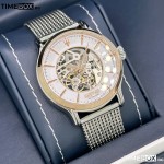 Часовник за мъже Maserati Epoca Skeleton R8823118001. Верижка метална в сребрист цвят. Автоматичен механизъм. Водозащита 10 АТМ (плуване).