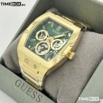 Часовник за мъже Guess GW0456G3 Phoenix. Верижка метална в златист цвят. Кварцов механизъм. Водозащита 5 АТМ (душ).