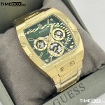 Часовник за мъже Guess GW0456G3 Phoenix. Верижка метална в златист цвят. Кварцов механизъм. Водозащита 5 АТМ (душ).