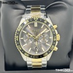 Часовник за мъже Hugo Boss 1514144 Runner. Верижка метална в златист цвят. Кварцов механизъм. Водозащита 5 АТМ (душ).