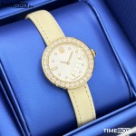 Часовник за жени Swarovski 5672968 Certa. Верижка естествена кожа в бежов цвят. Кварцов механизъм. Водозащита 5 АТМ (душ).