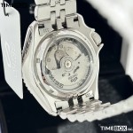 Часовник за мъже Seiko 5 SSK005K1 Sports GMT. Верижка метална в сребрист цвят. Автоматичен механизъм. Водозащита 10 АТМ (плуване).