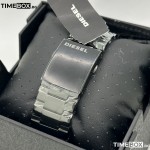 Часовник за мъже Diesel DZ4309 Mega Chief  Chronograph. Верижка метална в черен цвят. Кварцов механизъм. Водозащита 10 АТМ (плуване).