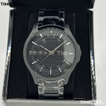 Часовник за мъже Armani Exchange Hampton AX7101. Верижка метална в черен цвят. Кварцов механизъм. Водозащита 5 АТМ (душ).