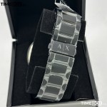 Часовник за мъже Armani Exchange Hampton AX7101. Верижка метална в черен цвят. Кварцов механизъм. Водозащита 5 АТМ (душ).