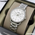 Часовник за жени Fossil Tailor ES4262. Верижка метална в сребрист цвят. Кварцов механизъм. Водозащита 5 АТМ (душ).