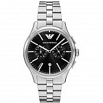 Часовник за мъже Emporio Armani AR11691 Dario. Верижка метална в сребрист цвят. Кварцов механизъм. Водозащита 5 АТМ (душ).