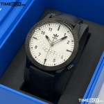 Часовник за мъже Adidas Cypher LX1 Z06005-00. Верижка естествена кожа в черен цвят. Кварцов механизъм. Водозащита 5 АТМ (душ).